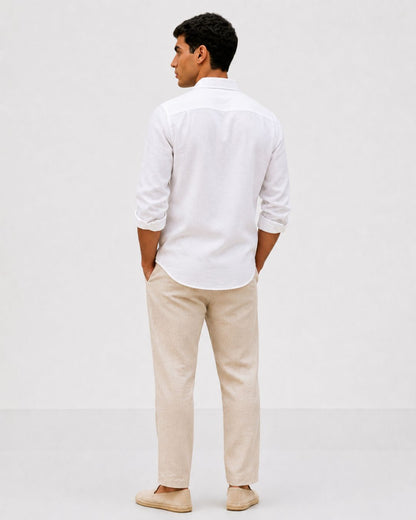 White Beach Linen Shirt