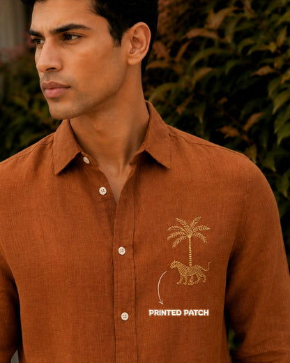 Rust Linen Shirt
