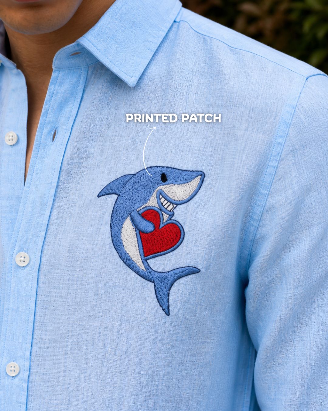 SkyBlue Linen Shirt