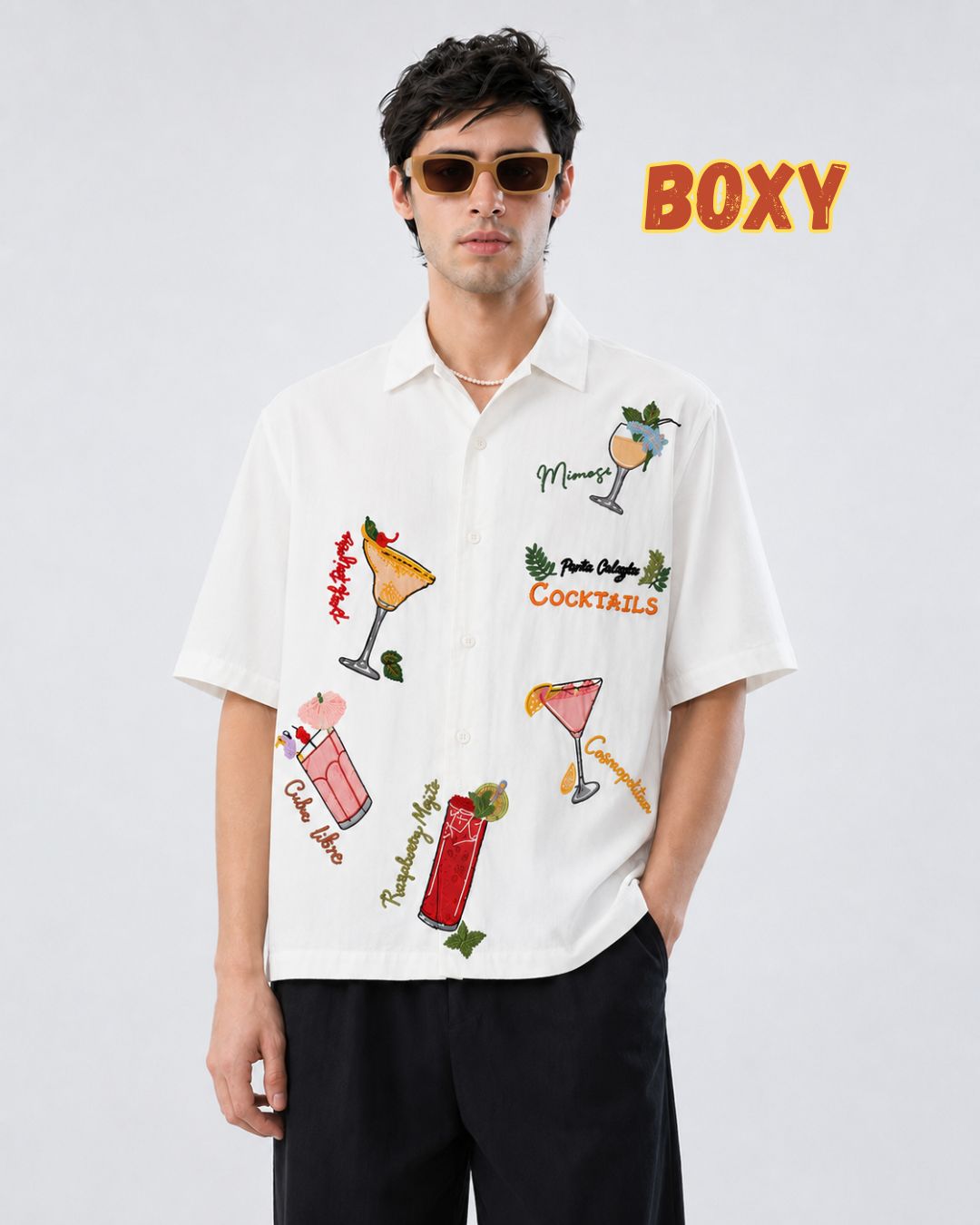 Cocktail Boxy Shirt