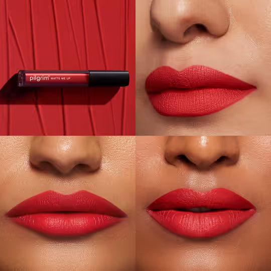 Pilgrim Matte Me Up! Liquid Lipstick Siren Red - 25 3 MILLI_LITRE