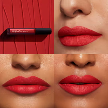 Pilgrim Matte Me Up! Liquid Lipstick Siren Red - 25 3 MILLI_LITRE