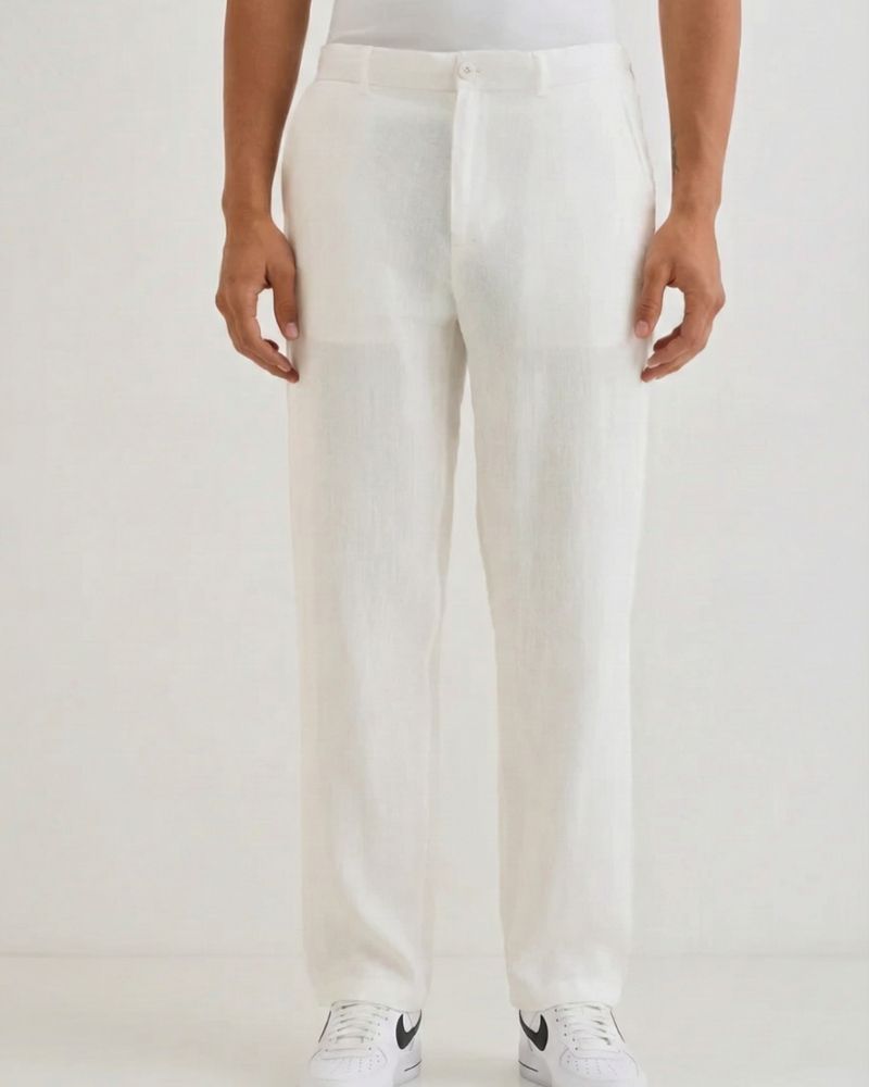 White Linen Pant