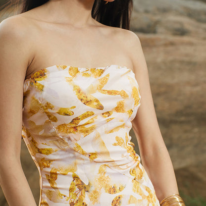 Blurry Bandeau Dress