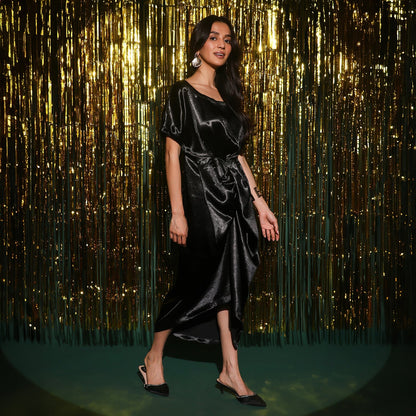 Draped Midi Dress