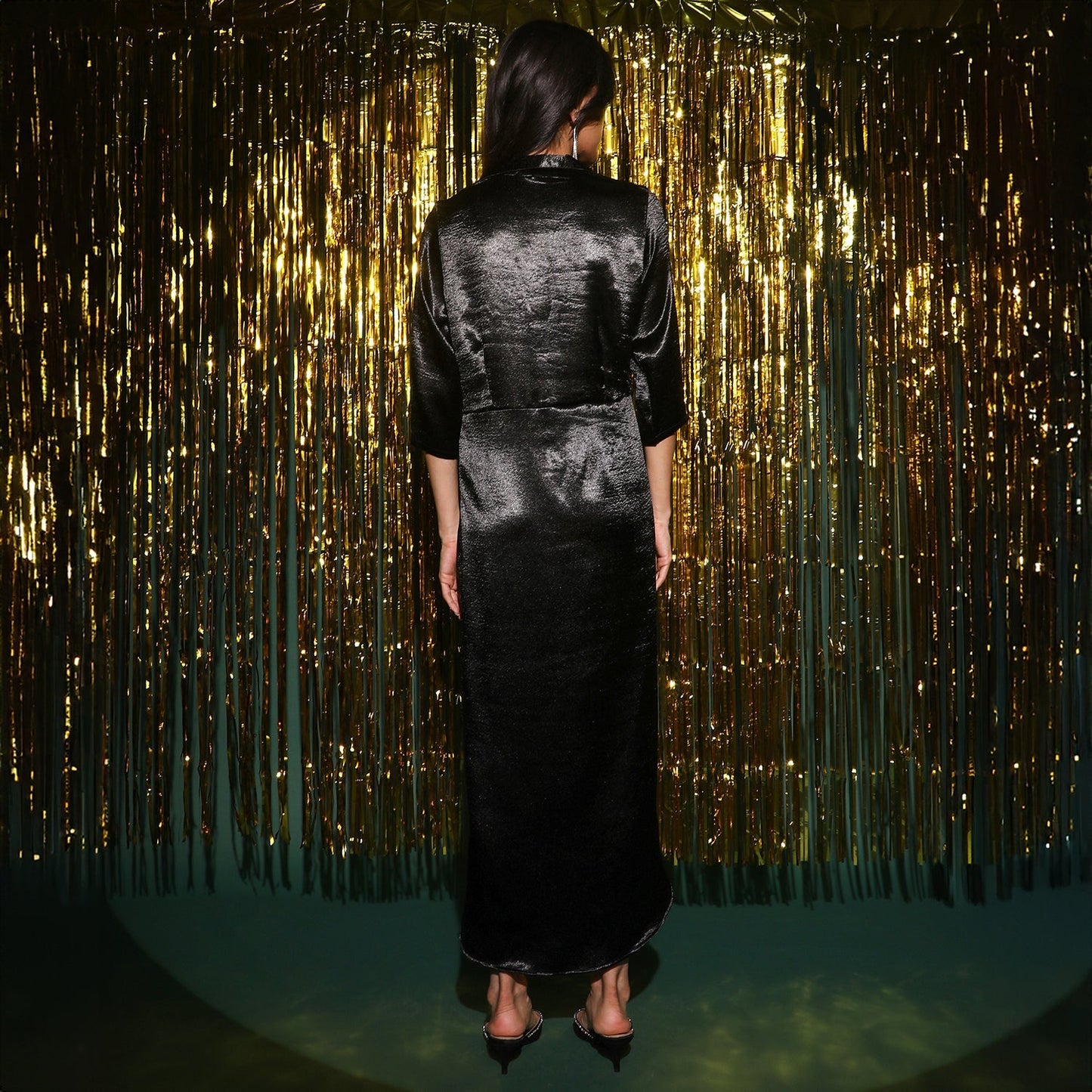 Draped Wrap Dress