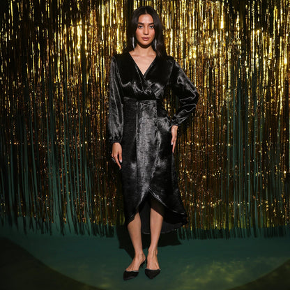 Satin Midi Dress