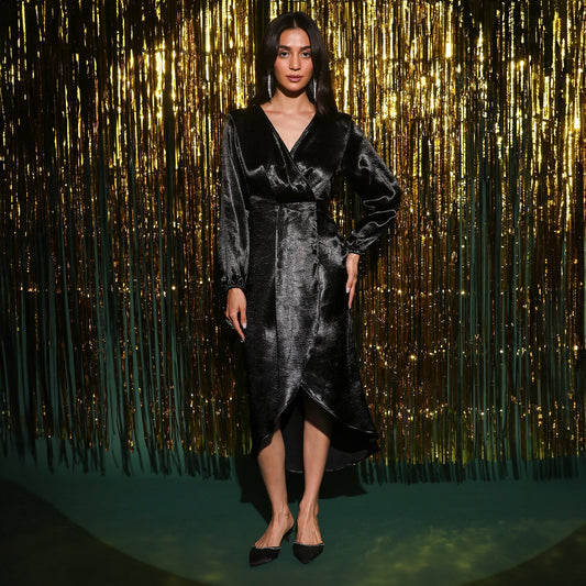 Satin Midi Dress