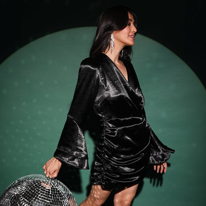 Satin Mini Dress