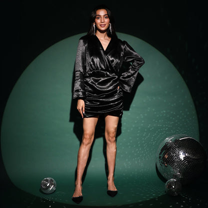 Satin Mini Dress