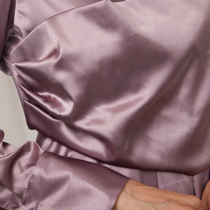 Draped Shirt Dress