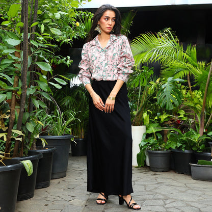 Foliage Pleat Shirt
