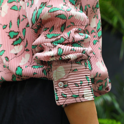 Foliage Pleat Shirt