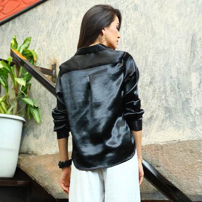 Solid Satin Shirt