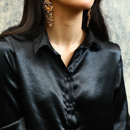 Solid Satin Shirt