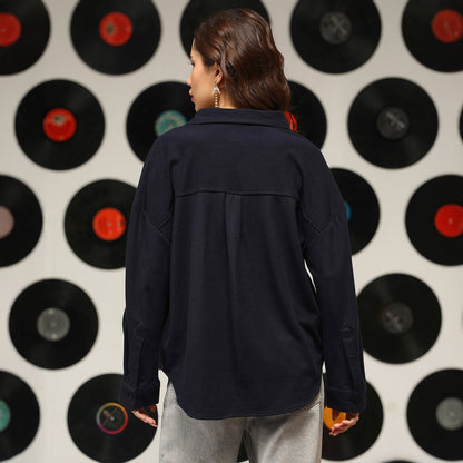 Solid Oversized Shirt