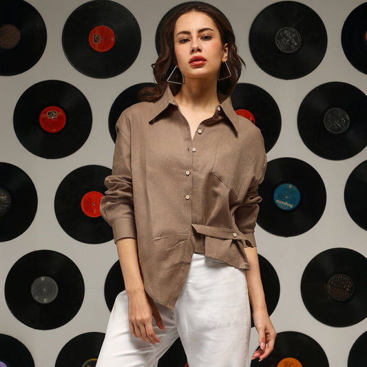 Solid Wrap Shirt