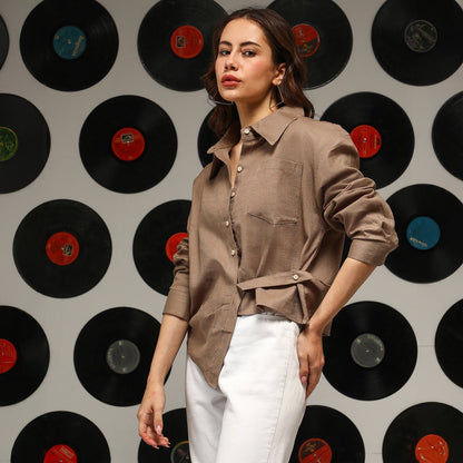 Solid Wrap Shirt