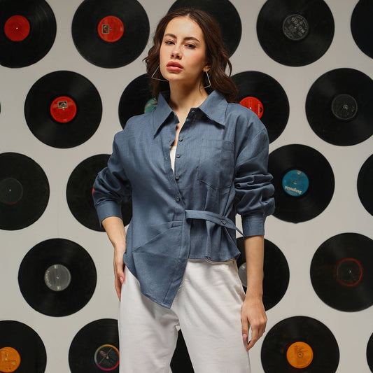 Solid Wrap Shirt