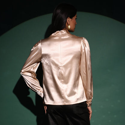 Solid Draped Top