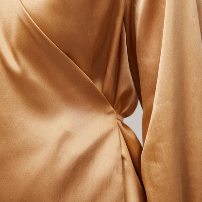 Satin Wrap Top
