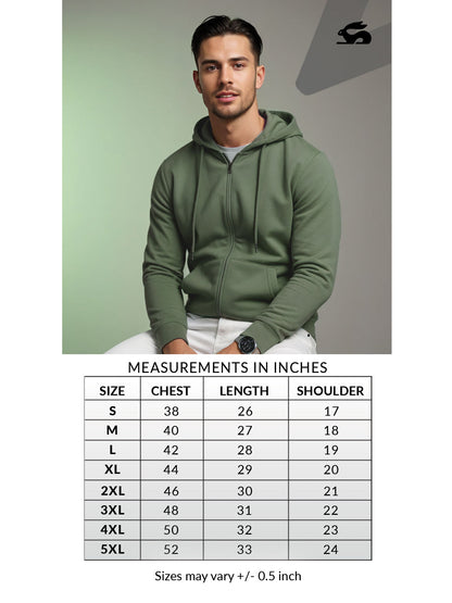 Men’s Regular Fit Zip-Up Hoodie