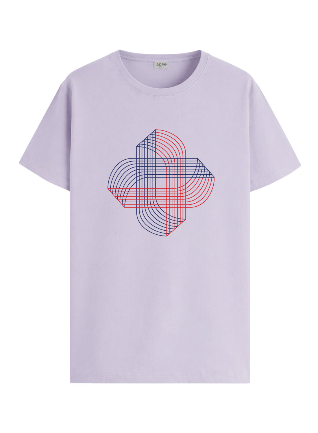 ADRO Printed T-Shirt for Men | Cross Matrix Cotton Printed Tshirt | Regular Fit Casual T-Shirts | Summer Tshirts