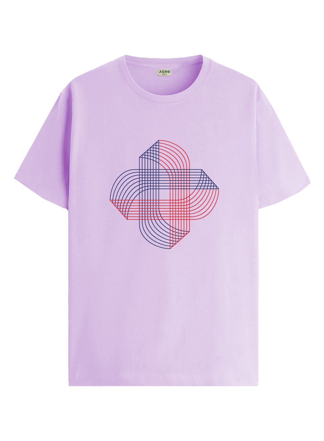 ADRO Printed T-Shirt for Men | Cross Matrix Cotton Printed Tshirt | Regular Fit Casual T-Shirts | Summer Tshirts