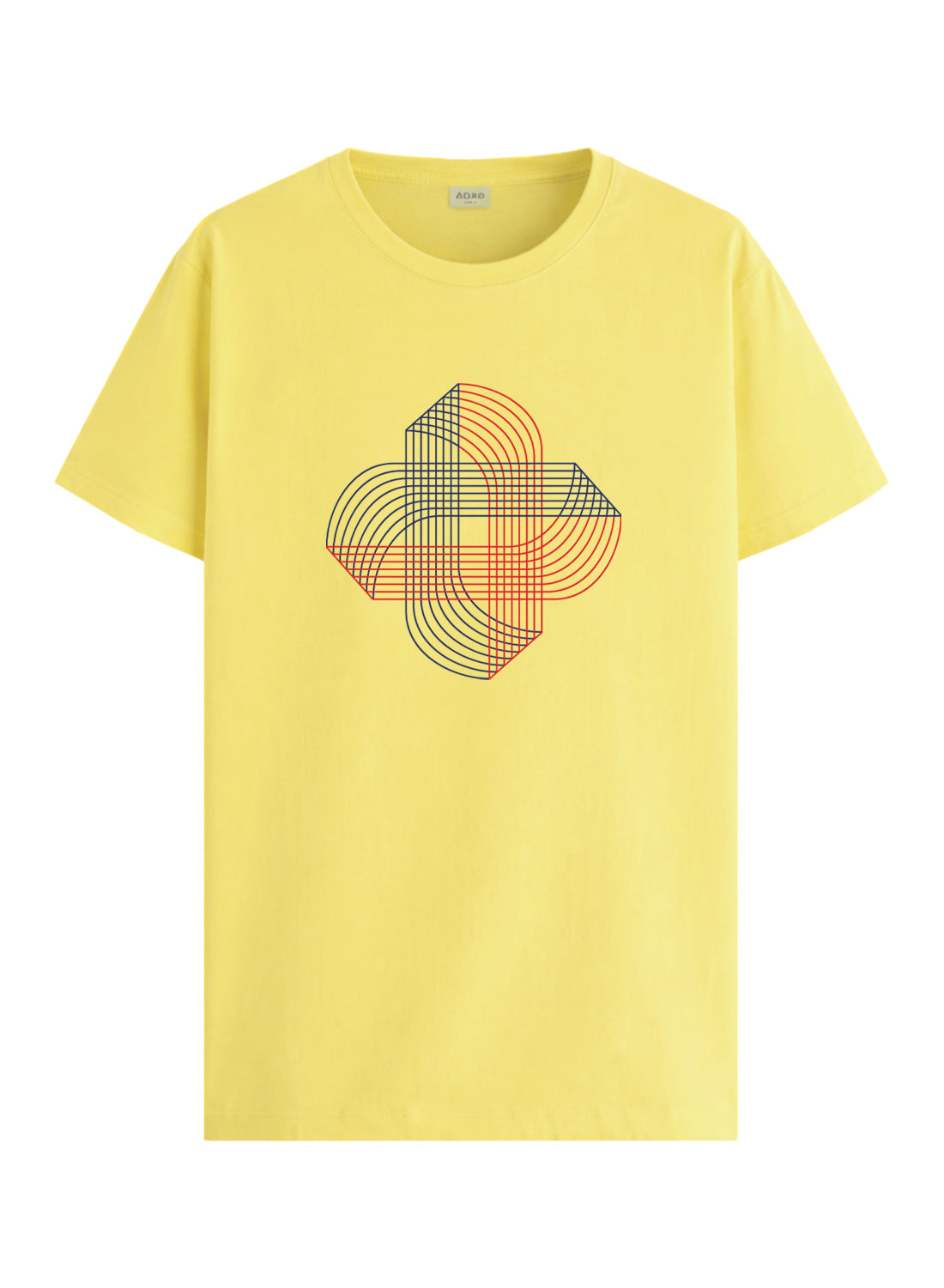 ADRO Printed T-Shirt for Men | Cross Matrix Cotton Printed Tshirt | Regular Fit Casual T-Shirts | Summer Tshirts