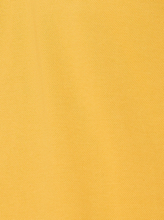 Pepe Jeans Yellow Solid Short Sleeves Mens Polo T-Shirt