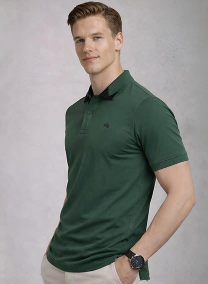 Adro Green Polo Tshirt for Men