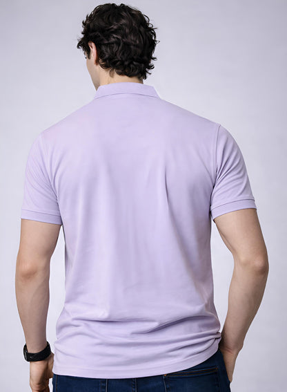 Adro Lavender Polo Tshirt for Men