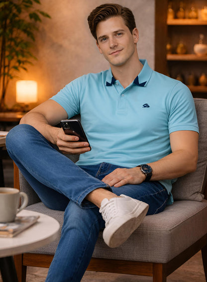 Adro Mint Polo Tshirt for Men