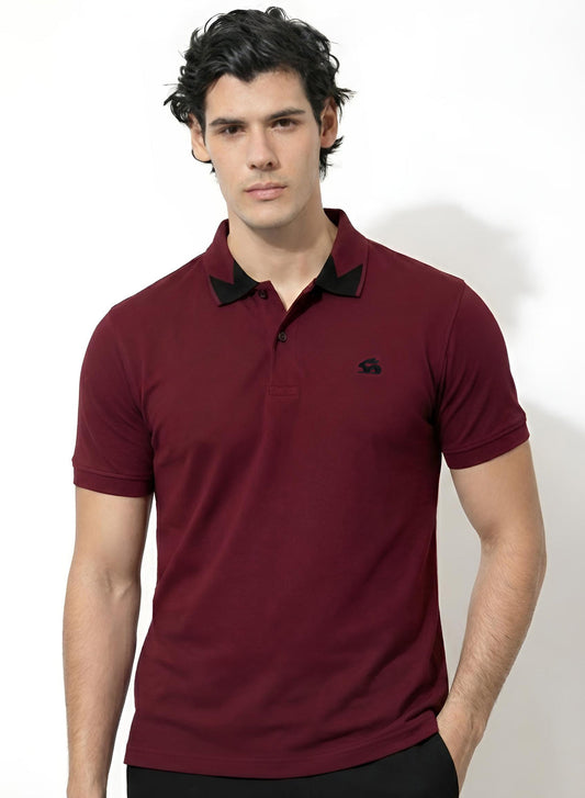 Adro Maroon Polo Tshirt for Men