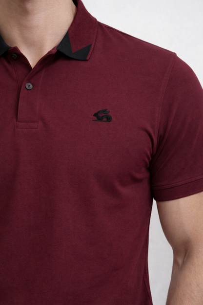 Adro Maroon Polo Tshirt for Men