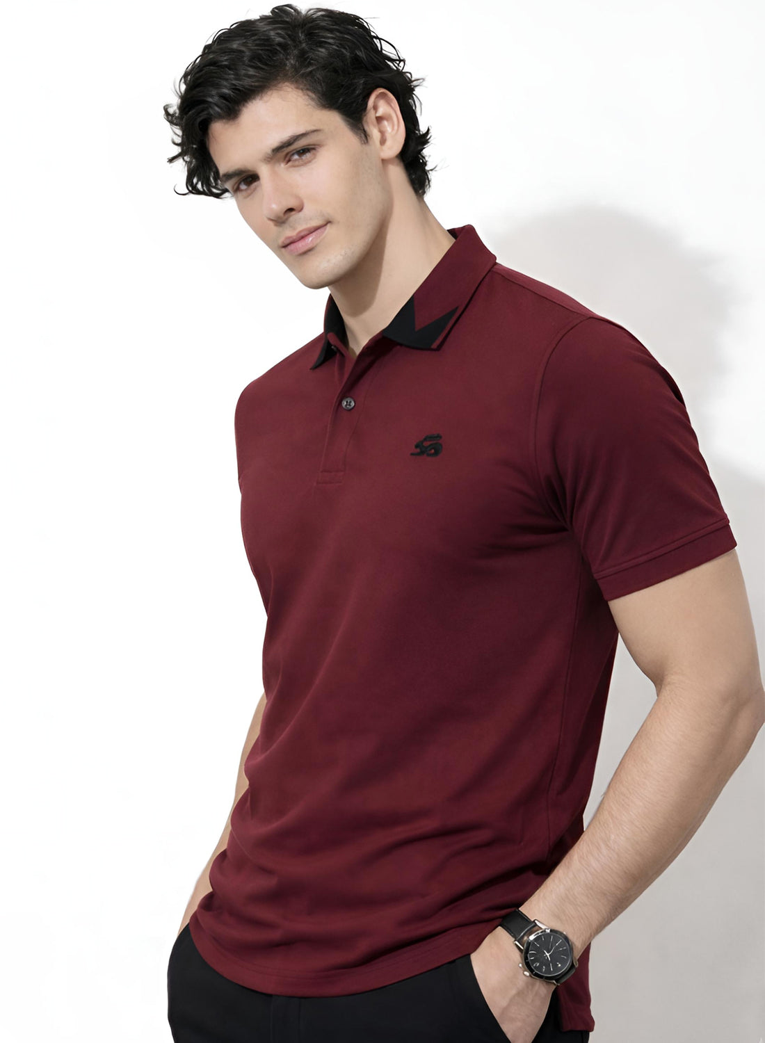 Adro Maroon Polo Tshirt for Men
