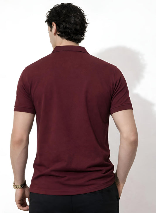 Adro Maroon Polo Tshirt for Men