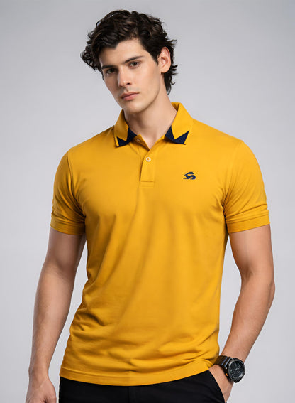 Adro Mustard Polo Tshirt for Men