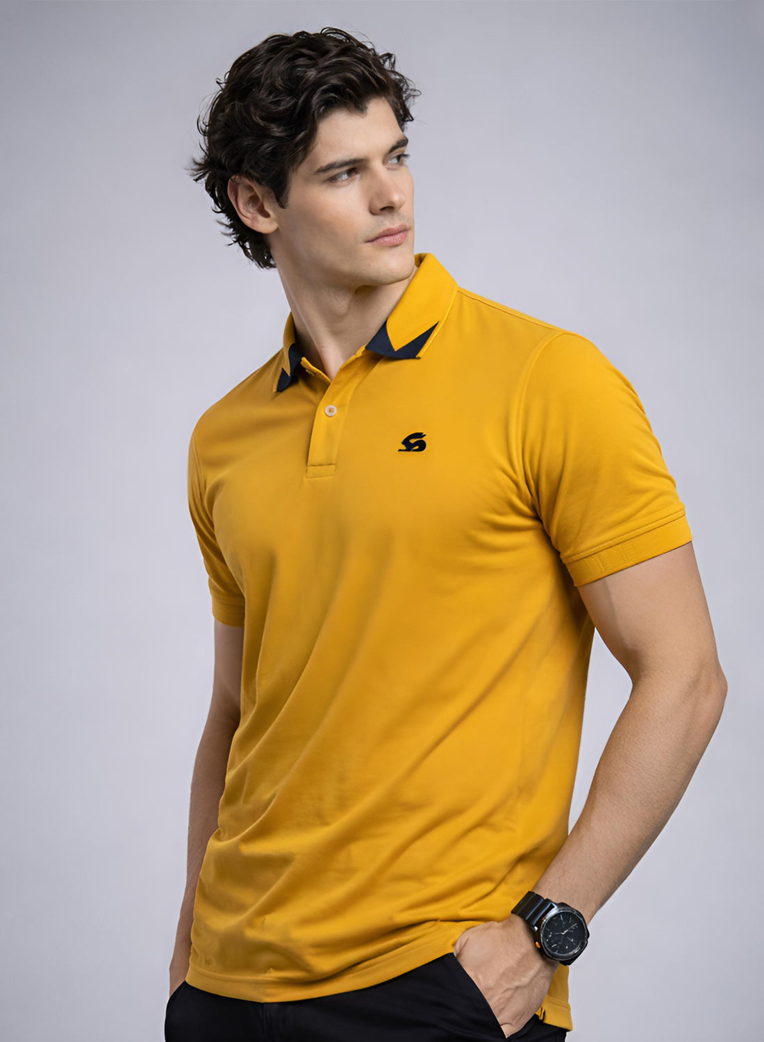Adro Mustard Polo Tshirt for Men