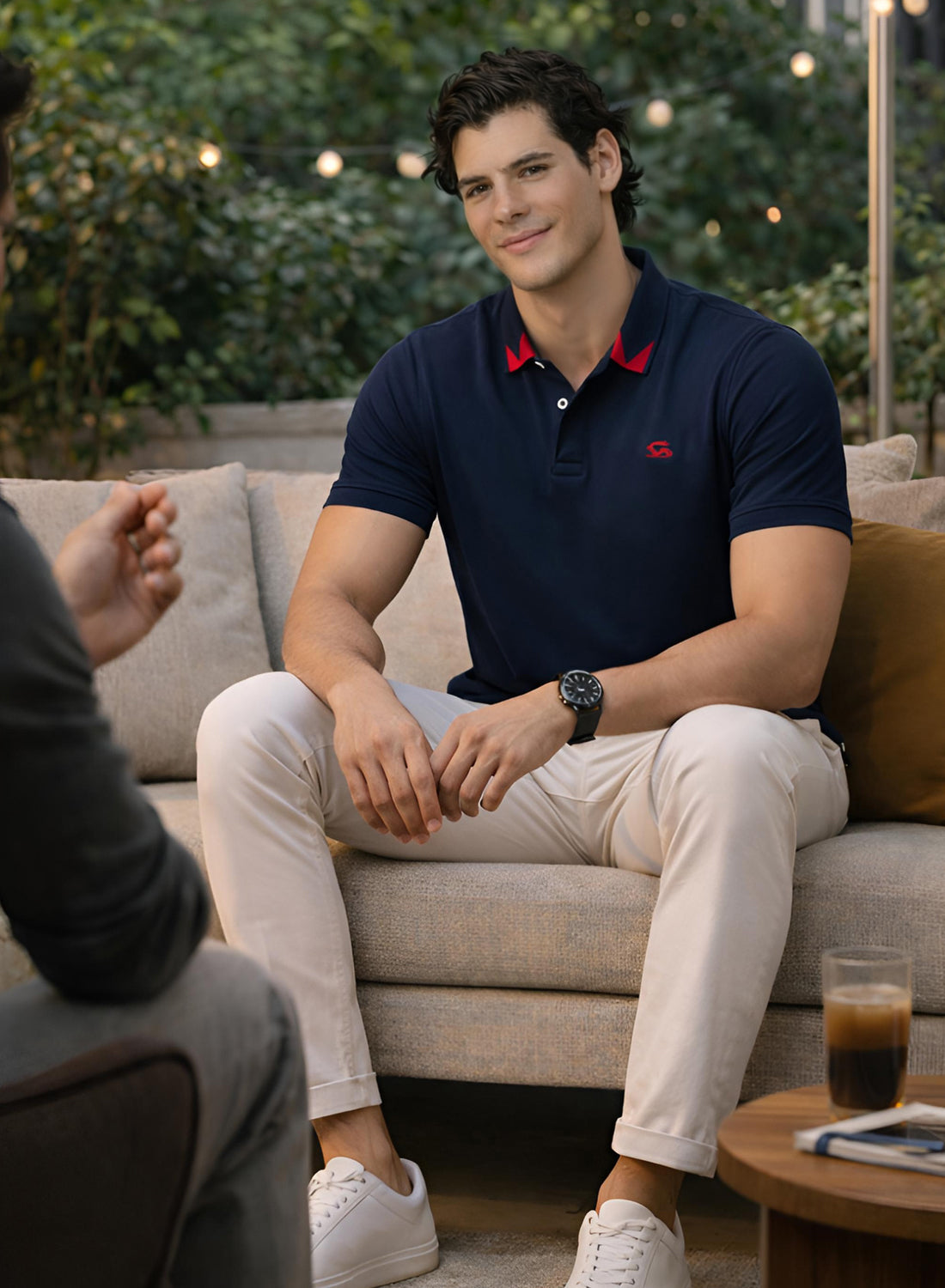 Adro Navy Polo Tshirt for Men