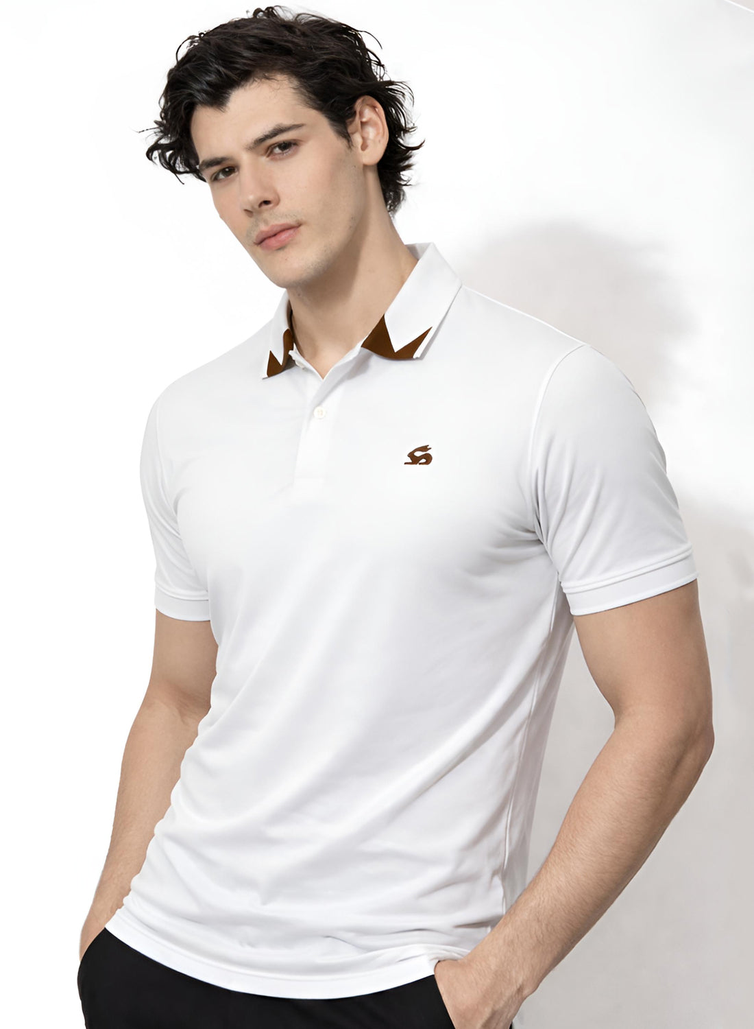 Adro Off White Polo Tshirt for Men