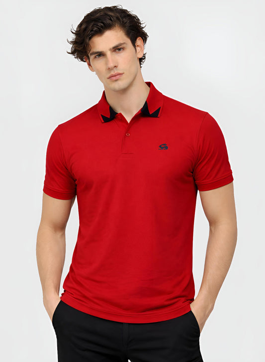 Adro Red Polo Tshirt for Men