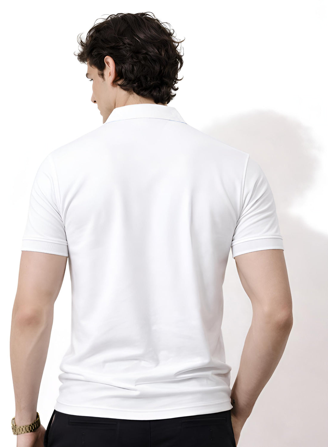 Adro White Polo Tshirt for Men