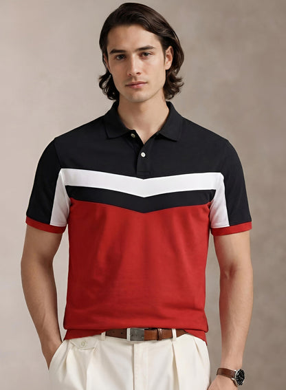 Adro Multicolour Polo T Shirt