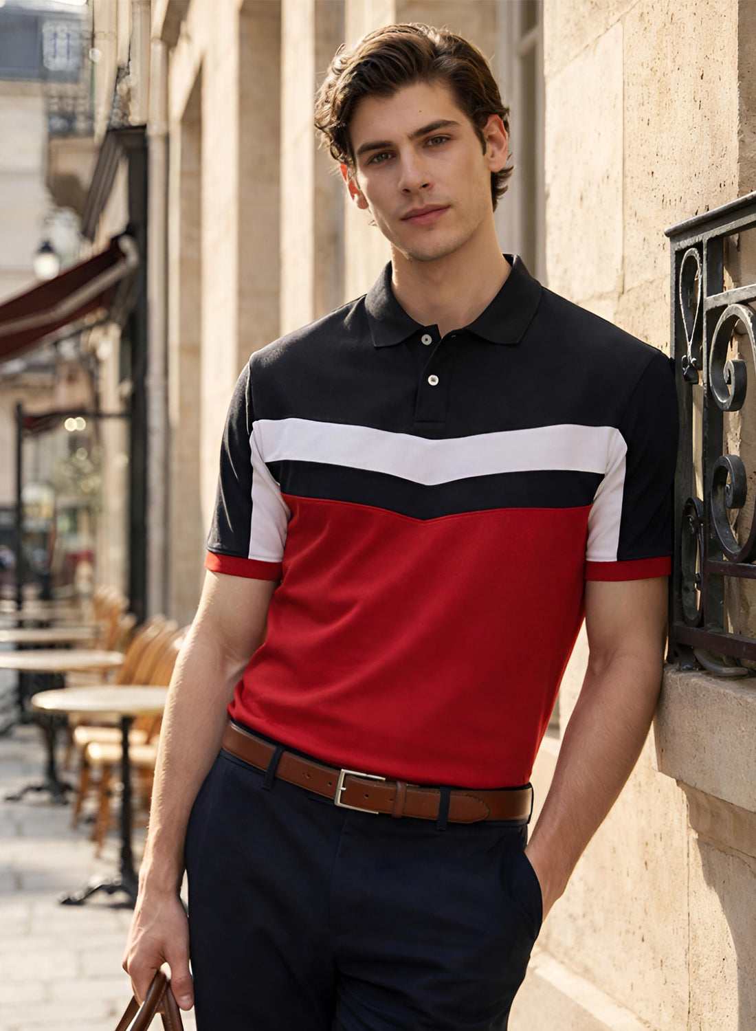 Adro Multicolour Polo T Shirt