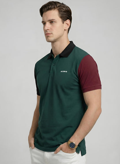 Adro Multicolour Polo T Shirt