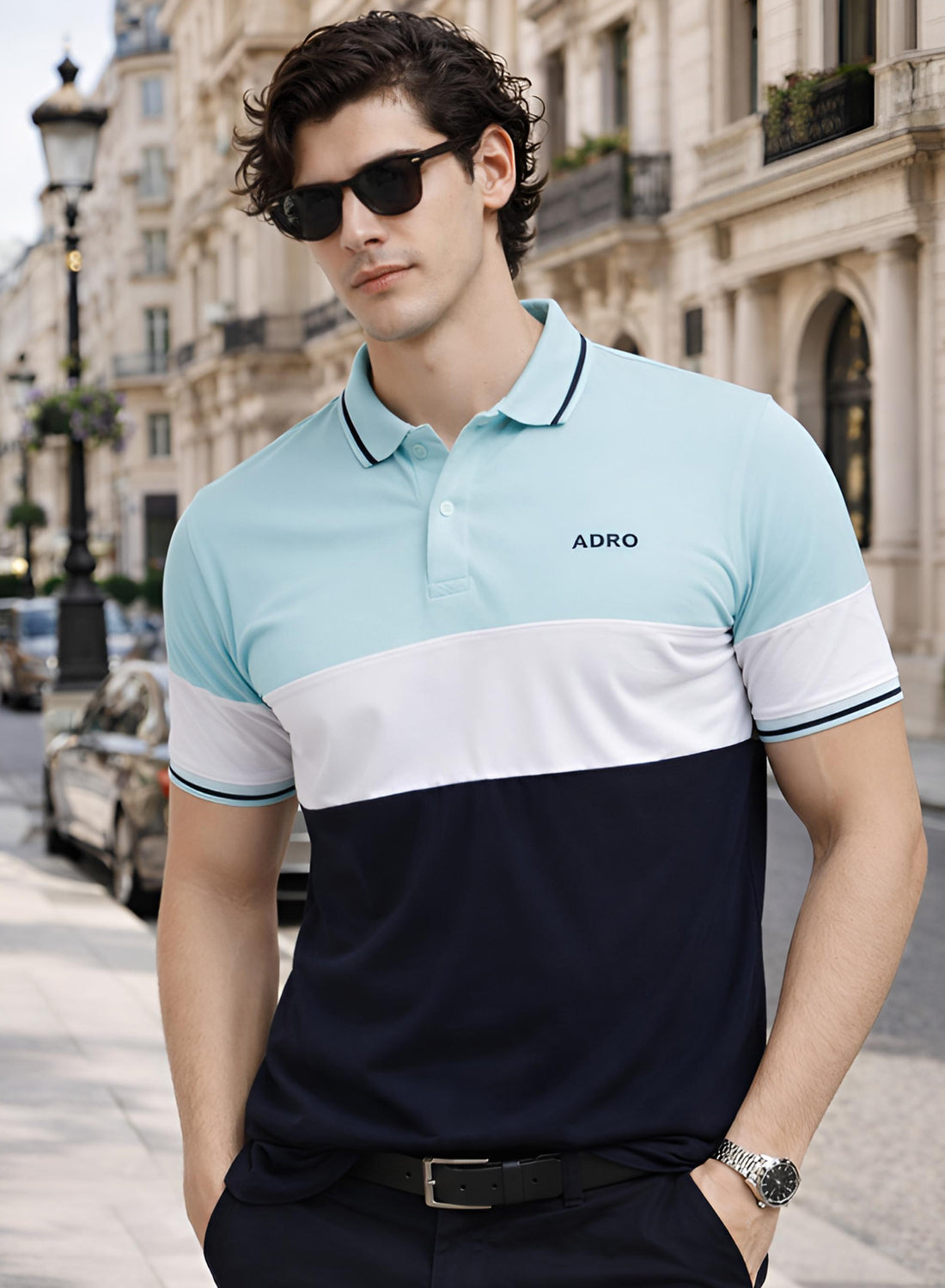 Adro Multicolour Polo T Shirt
