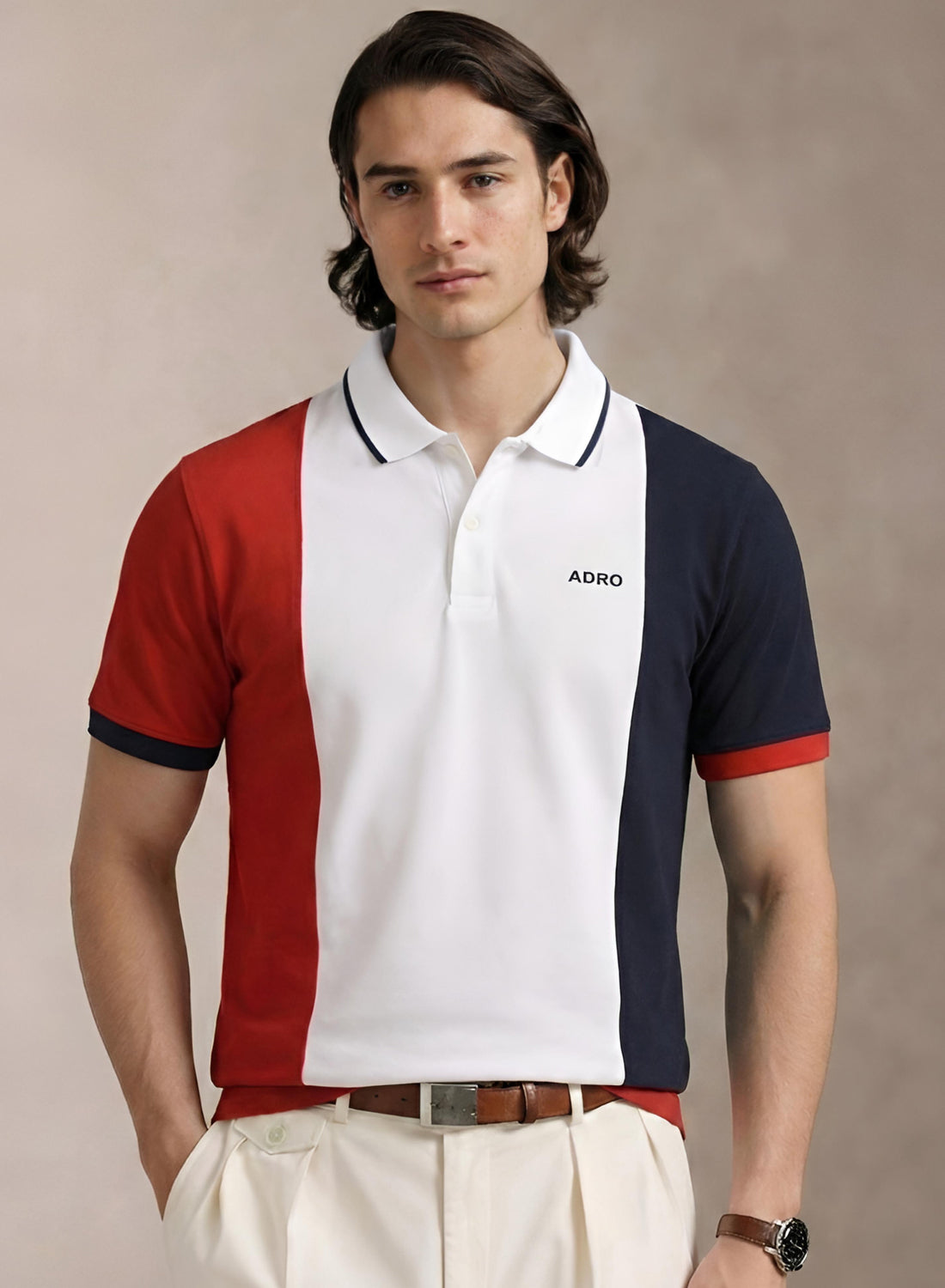 Adro Multicolour Polo T Shirt