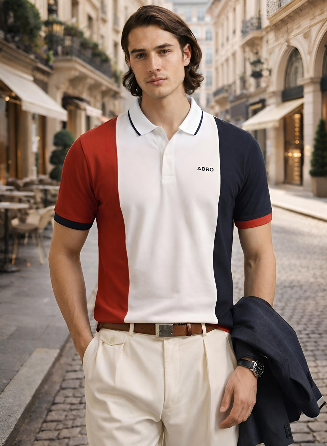 Adro Multicolour Polo T Shirt