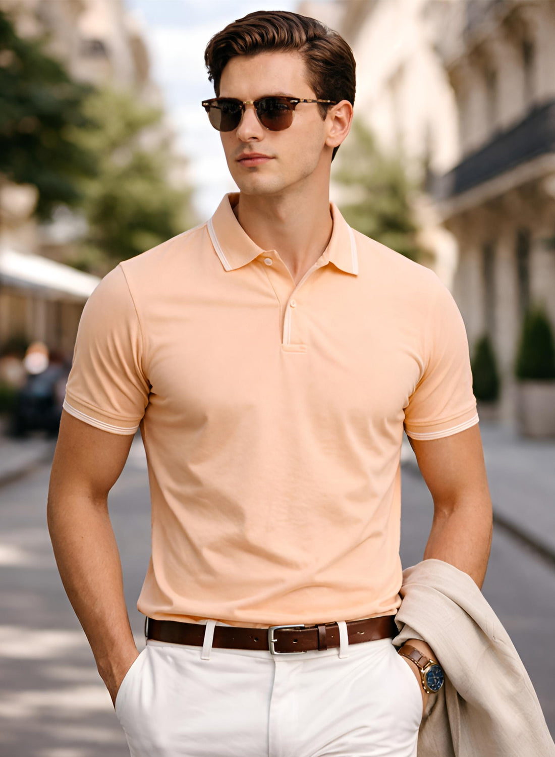 Adro Cotton Polo T Shirt for men
